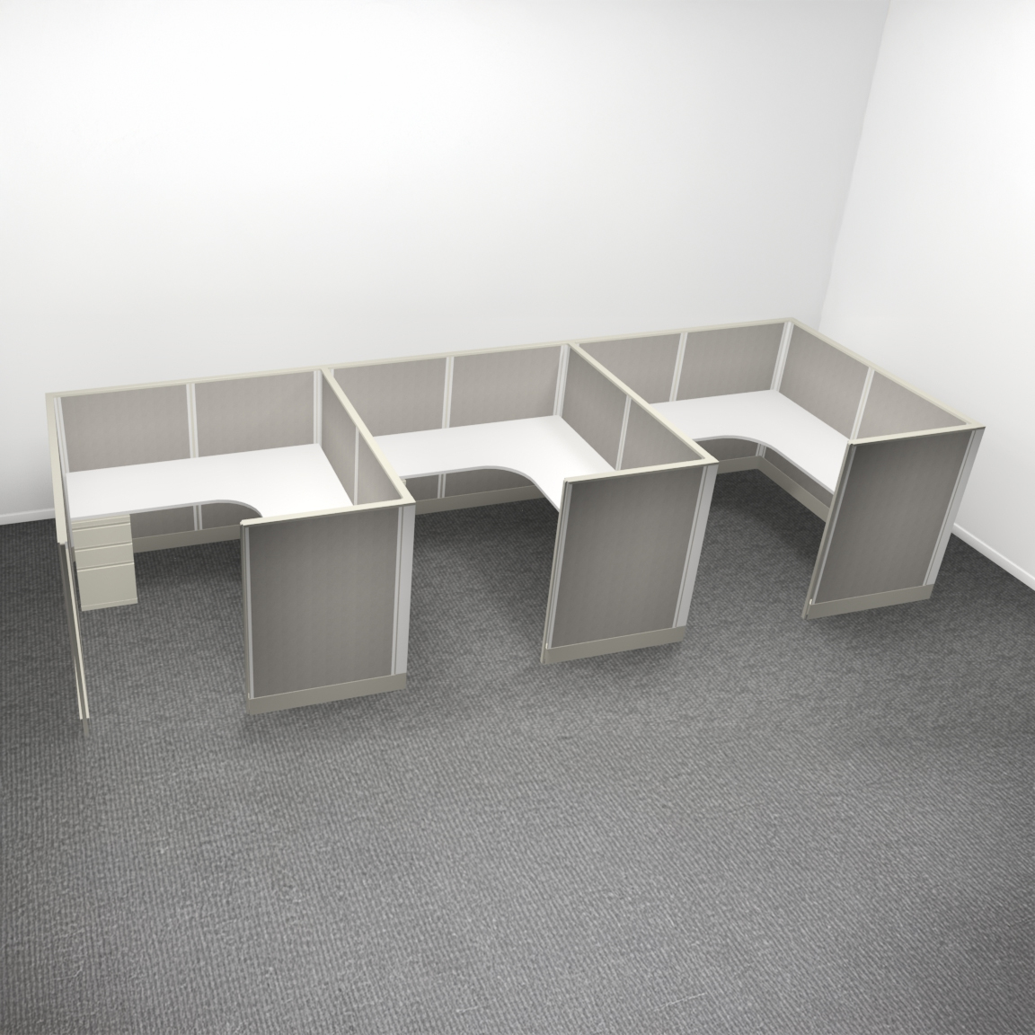 53H 6x6 Row of 3 - Non Powered Panels 1