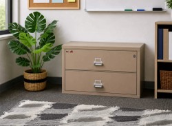 FireKing Classic Lateral File Cabinet - 1-Hour Fire-Rated & High Security - 2 Drawer - Image 3