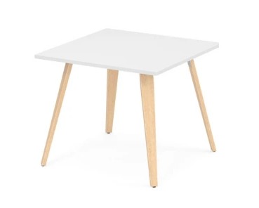 Square Top Table with Angled V Leg Base