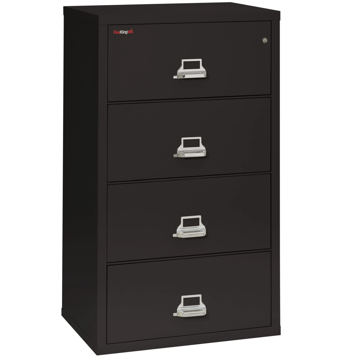 FireKing - 31W - 4 Drawer Lateral - Black