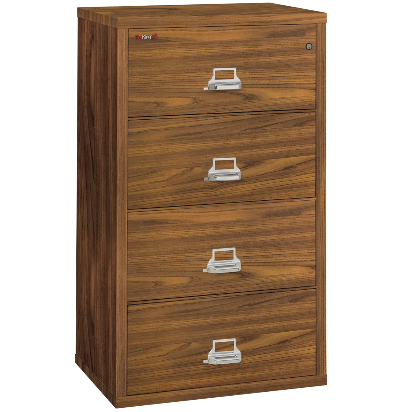 FireKing - 31W - 4 Drawer Lateral - Light Chestnut