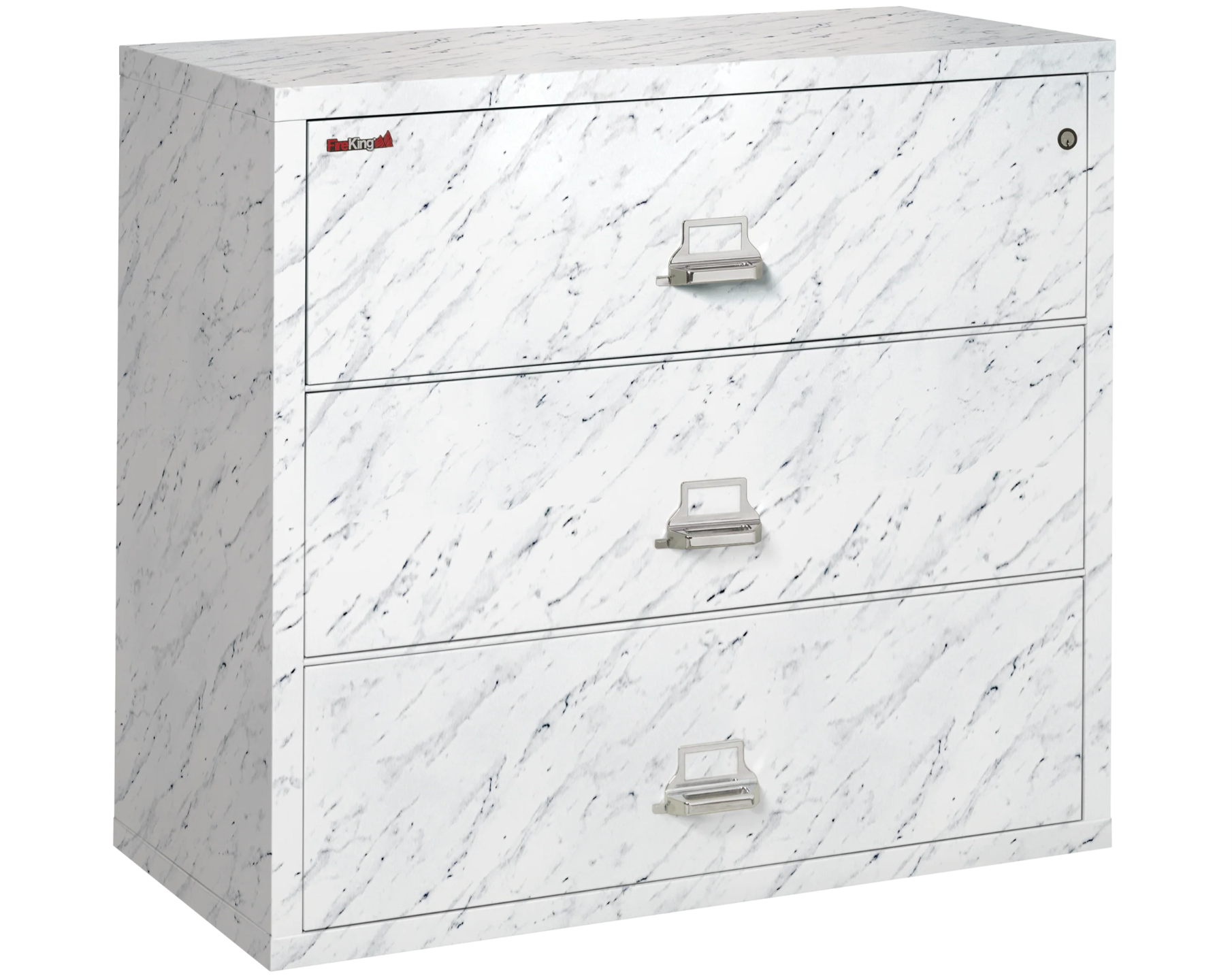 FireKing - 44W - 3 Drawer Lateral - Calcutta Marble