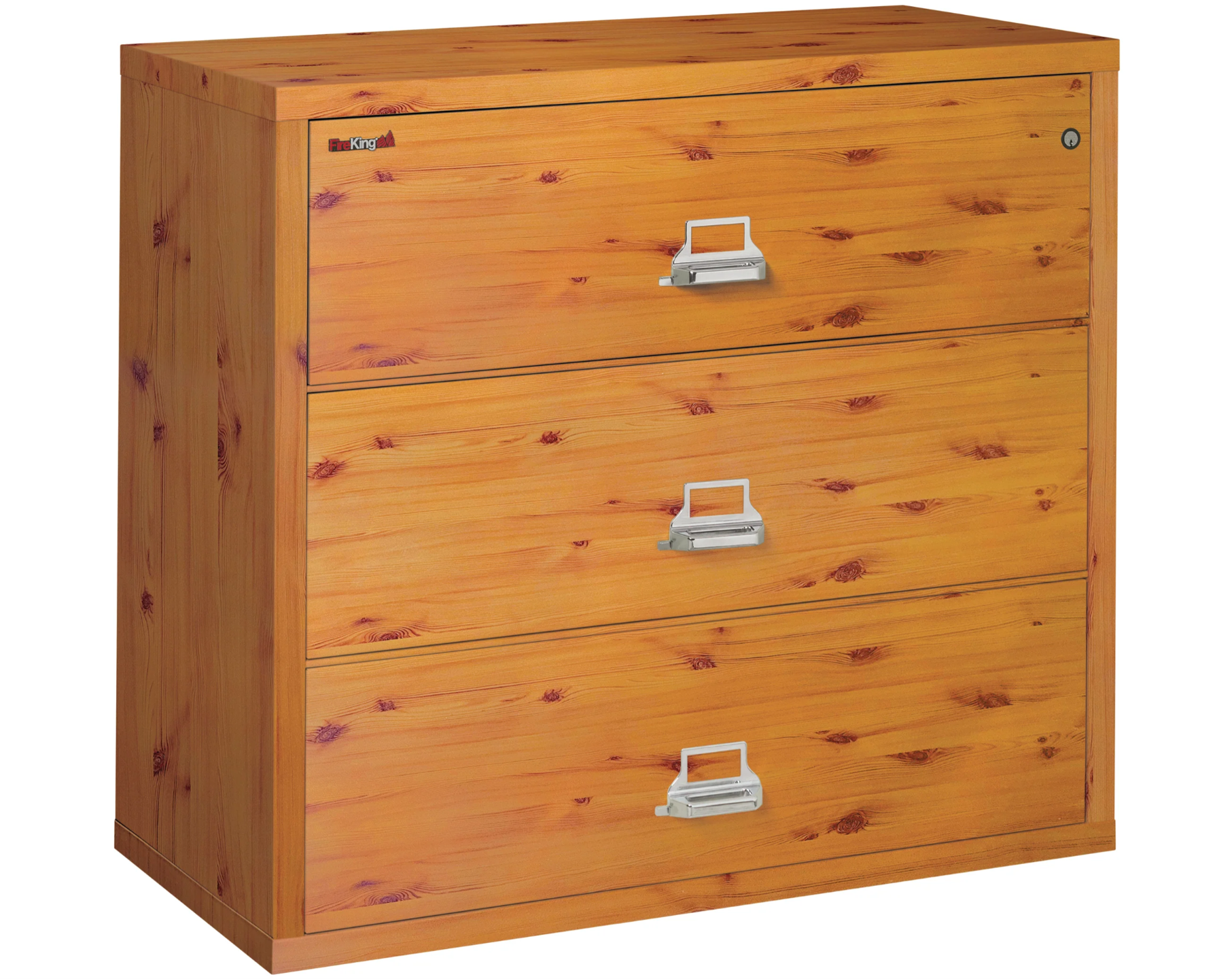 FireKing - 44W - 3 Drawer Lateral - Knotty Pine