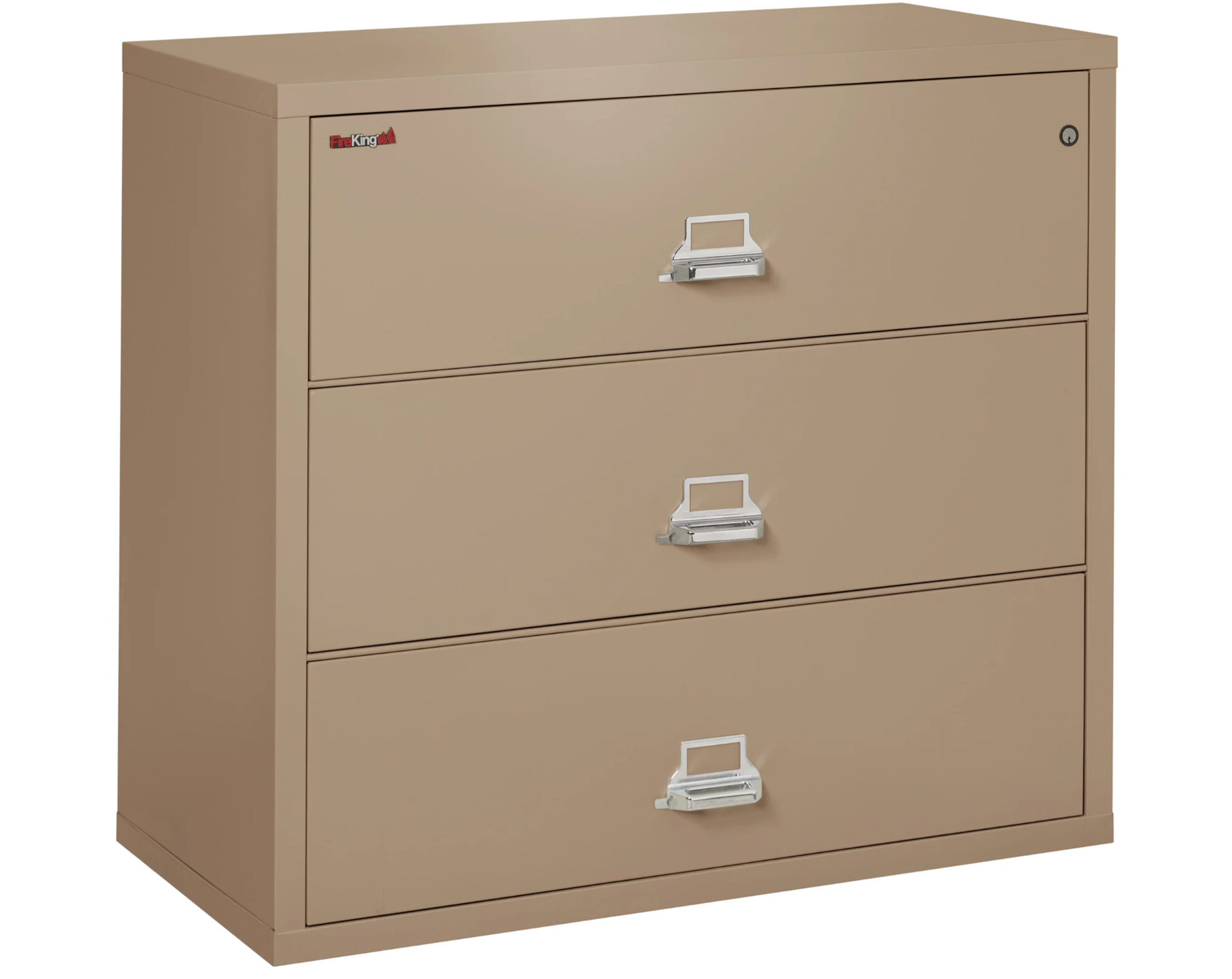 FireKing Classic Lateral File Cabinet - 1-Hour Fire-Rated & High Security - 3 Drawer - Image 46