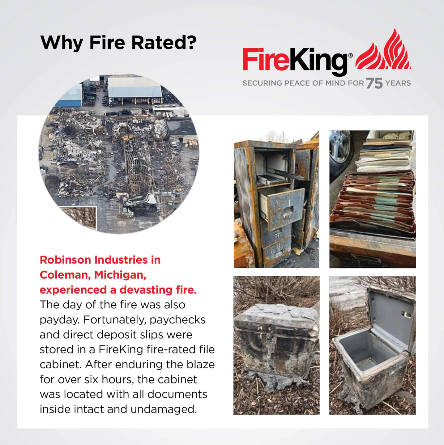 FireKing Space Saving FireShield Safe-in-a-File Cabinet (Shipping Included!) - Image 2
