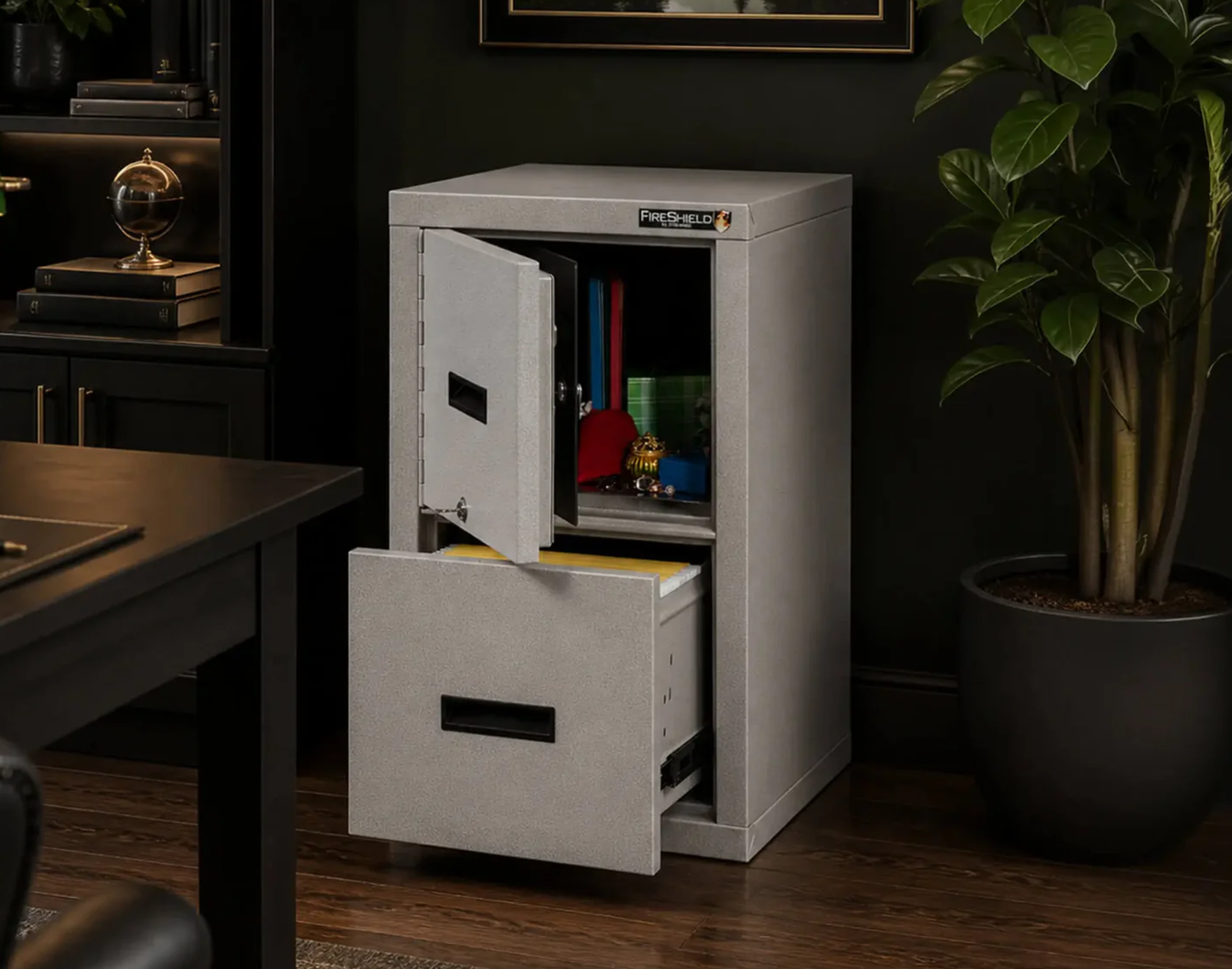 FireKing Space Saving FireShield Safe-in-a-File Cabinet (Shipping Included!)