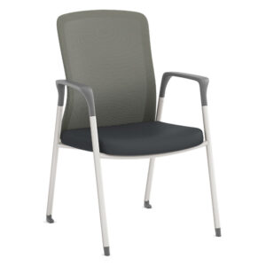 Fortis Guest Chair - White/Gray