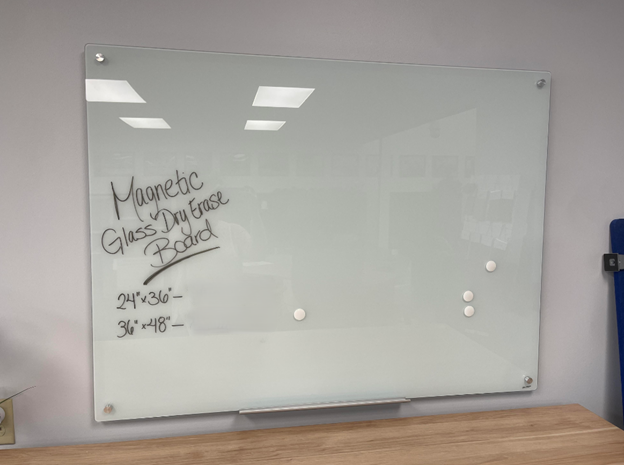 24" x 36" Magnetic Glass Dry Erase Board - Image 3