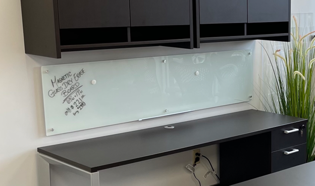 17" x 69" Magnetic Glass Dry Erase Board - Image 2
