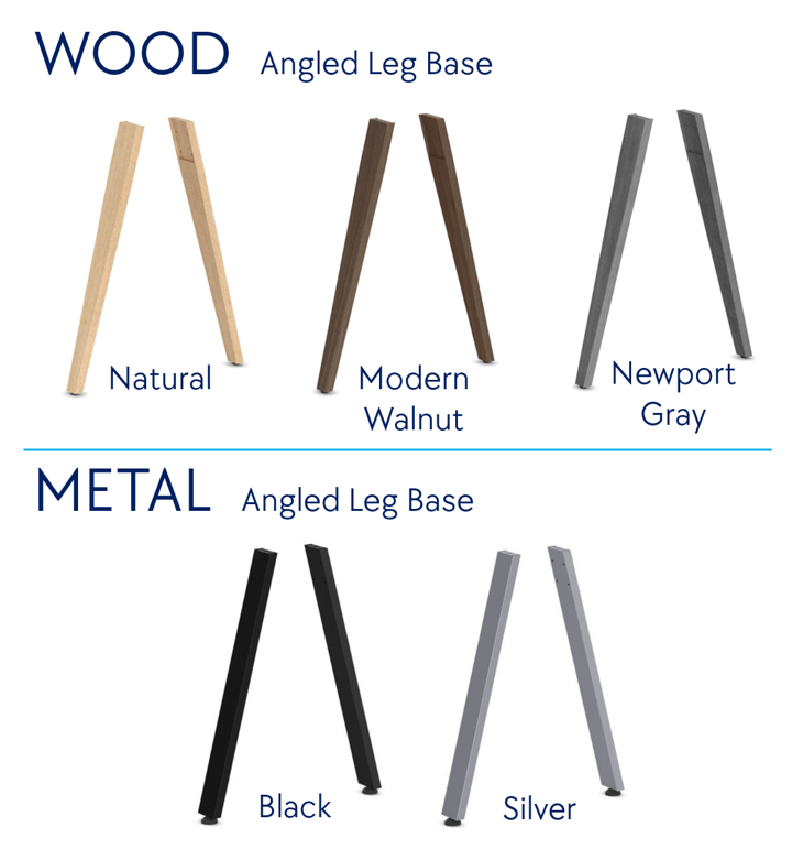 Square Top Table with Angled V Leg Base - Image 3