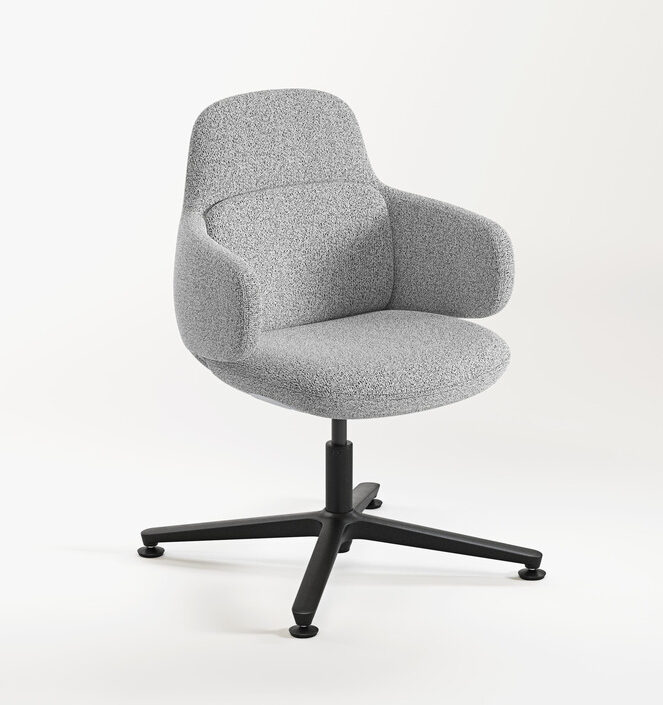 Viva Konfurb Club Chair with 4 Star Fixed Base - Image 8