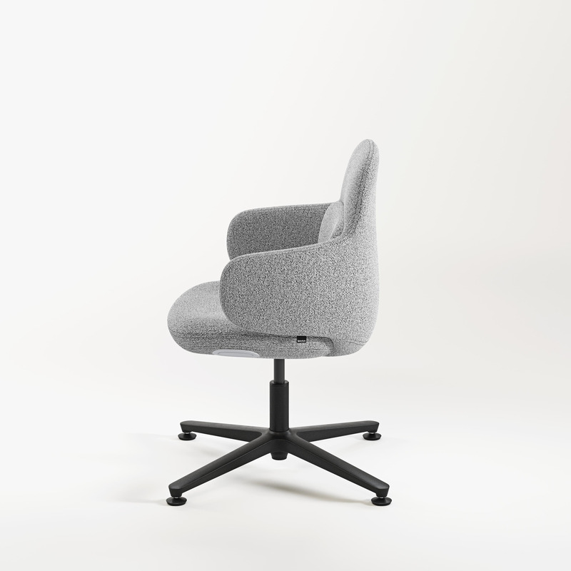 Viva Konfurb Club Chair with 4 Star Fixed Base - Image 9