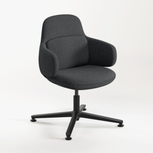 Viva Konfurb Club Chair with 4 Star Fixed Base